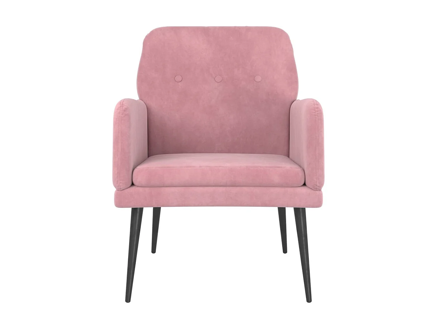 Roze Fauteuil 62x79x79 cm Fluweel
