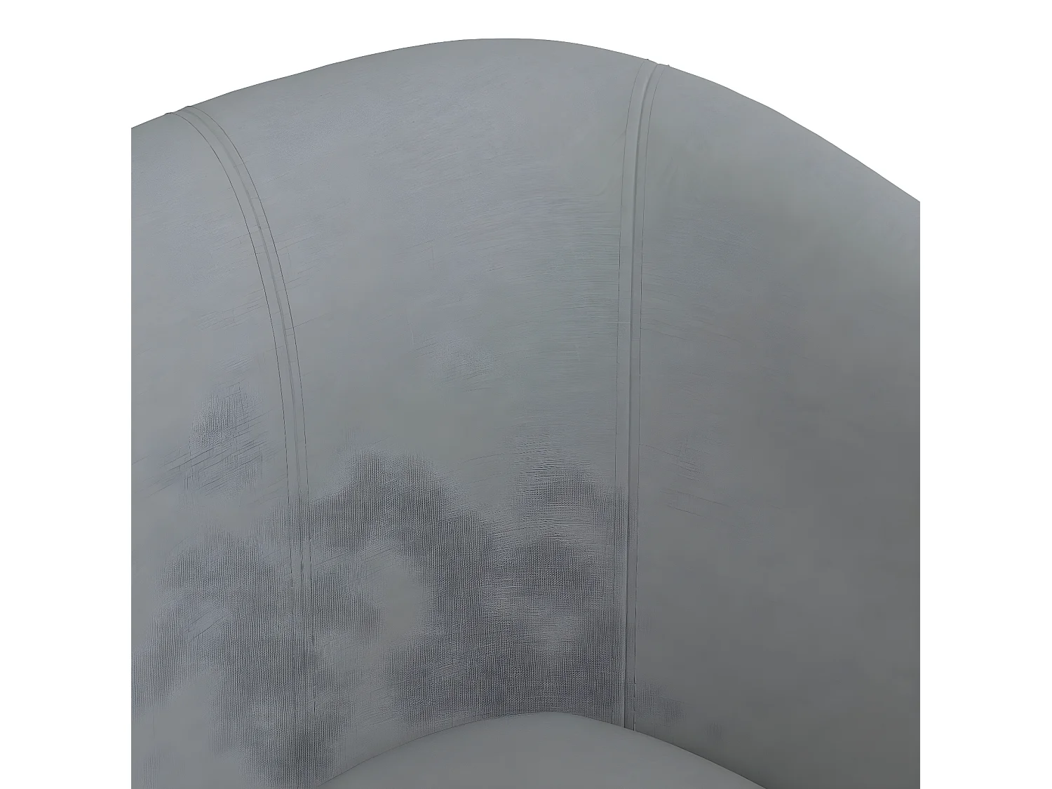 Fauteuil cabriolet avec repose-pied gris clair tissu