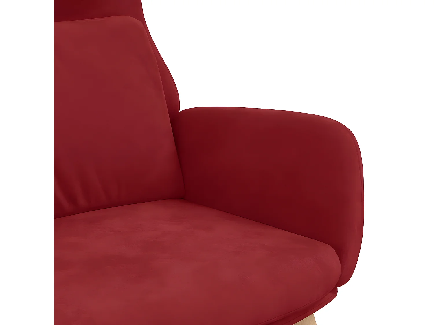 Poltrona relax Velluto rosso bordeaux