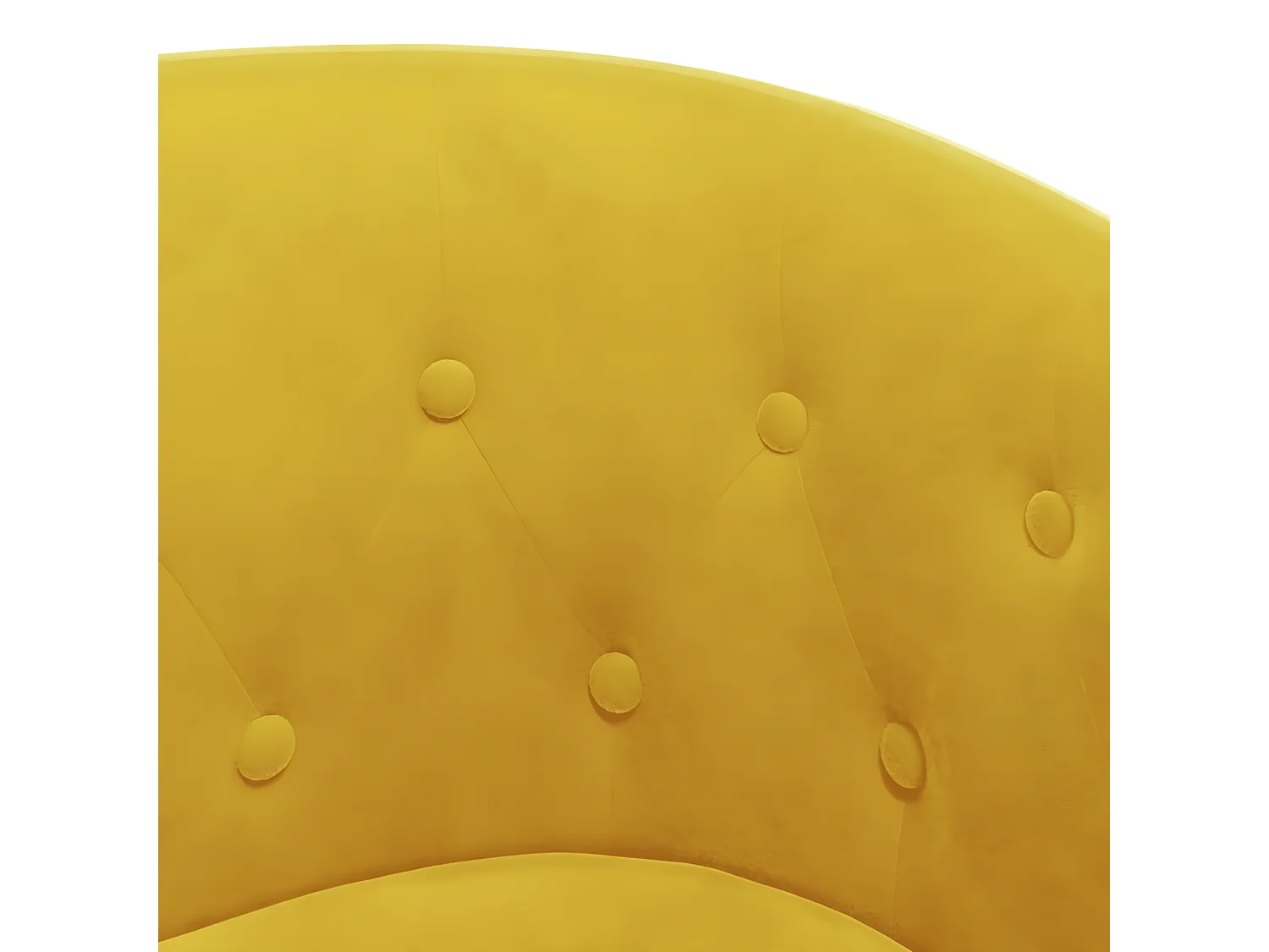 Poltrona conversível com apoio para os pés em veludo amarelo