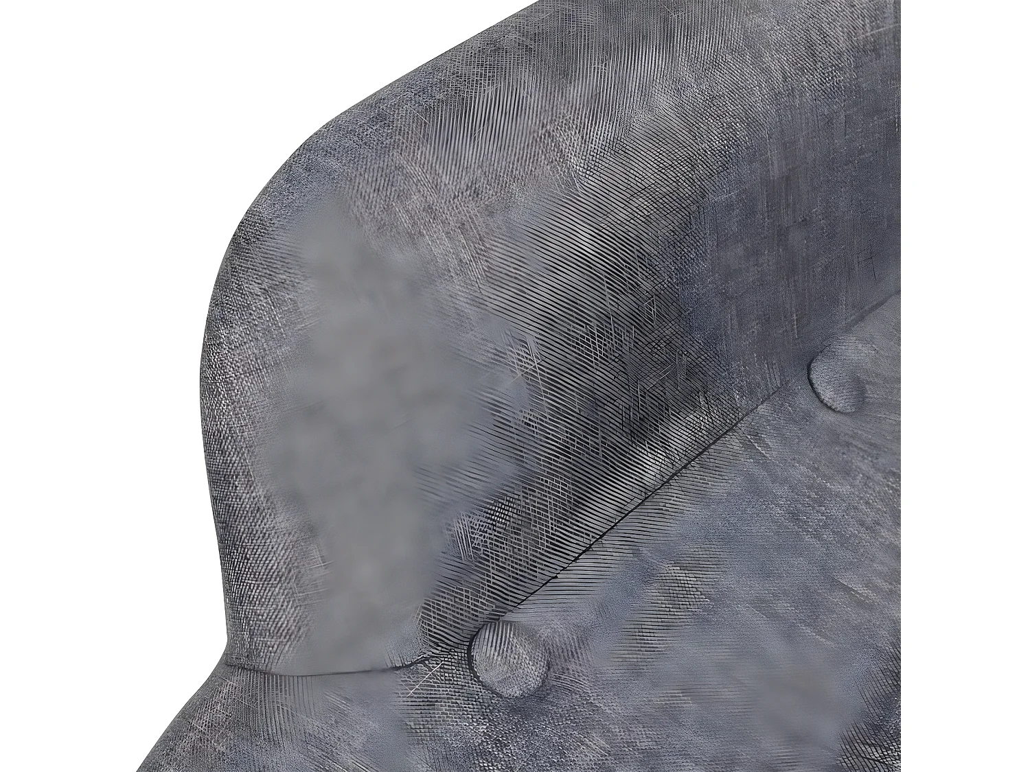 Fauteuil met voetensteun Grijze stof