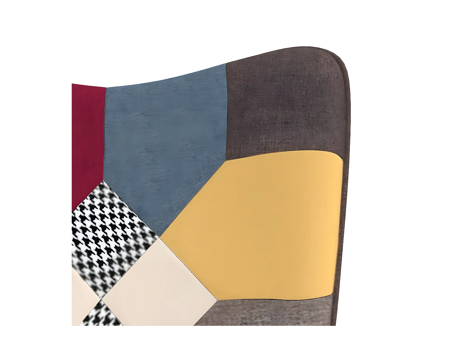 Relaxsessel mit Fußstütze Patchworkstoff