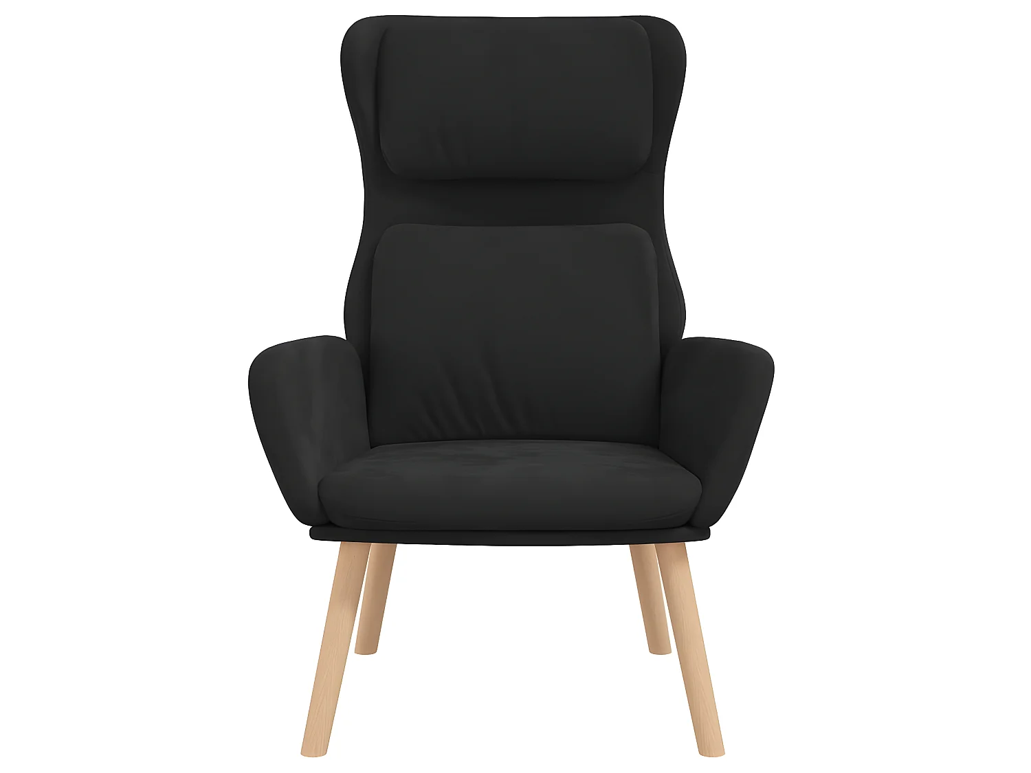 Chaise de relaxation Noir Velours