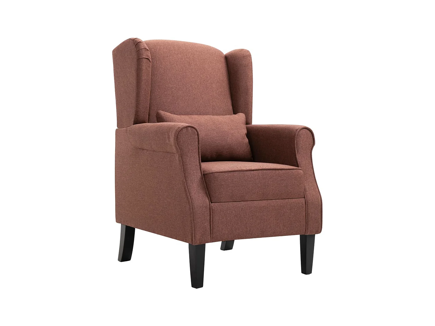 Bruine stoffen fauteuil