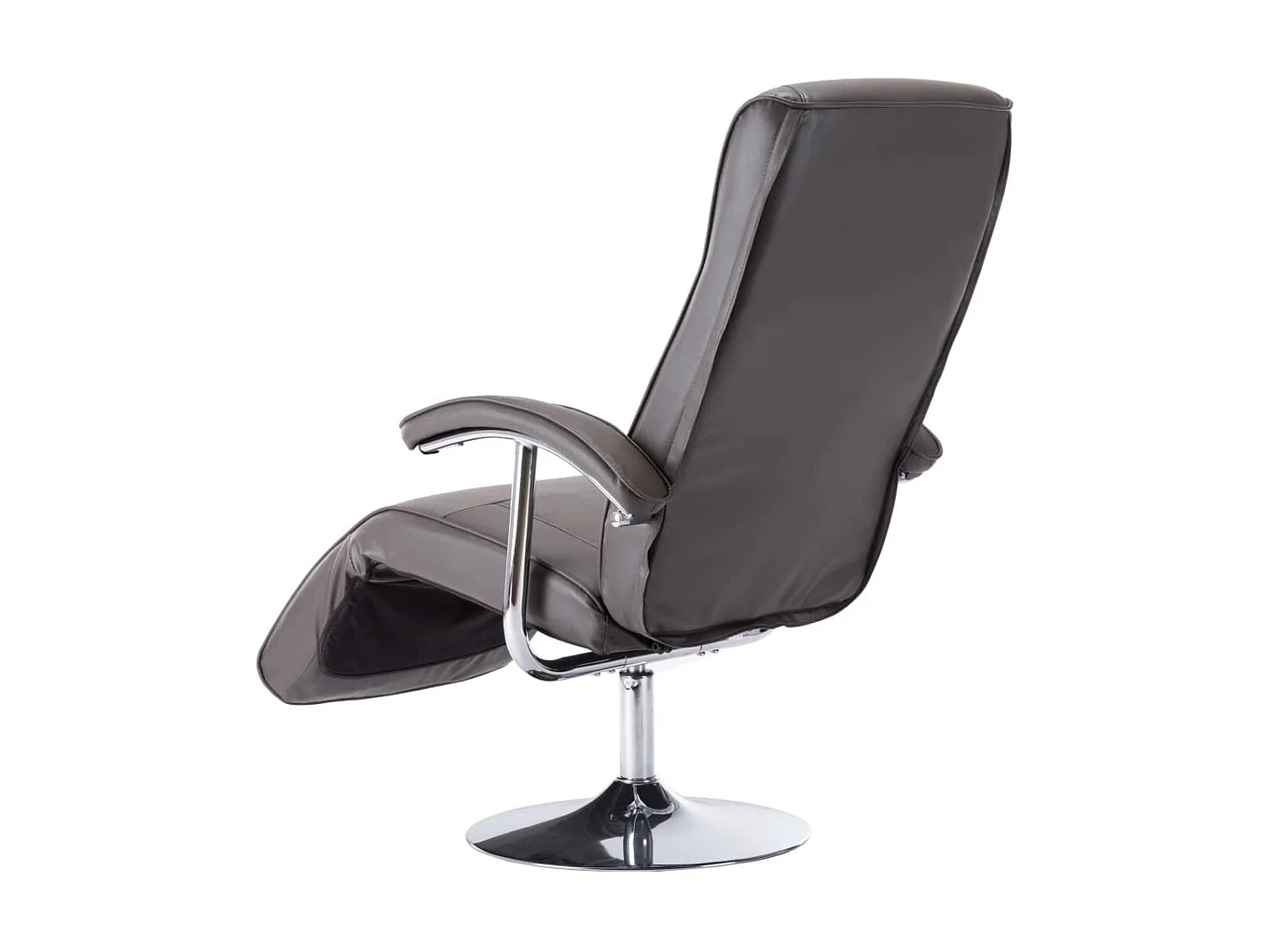 Grauer TV-Sessel aus Kunstleder