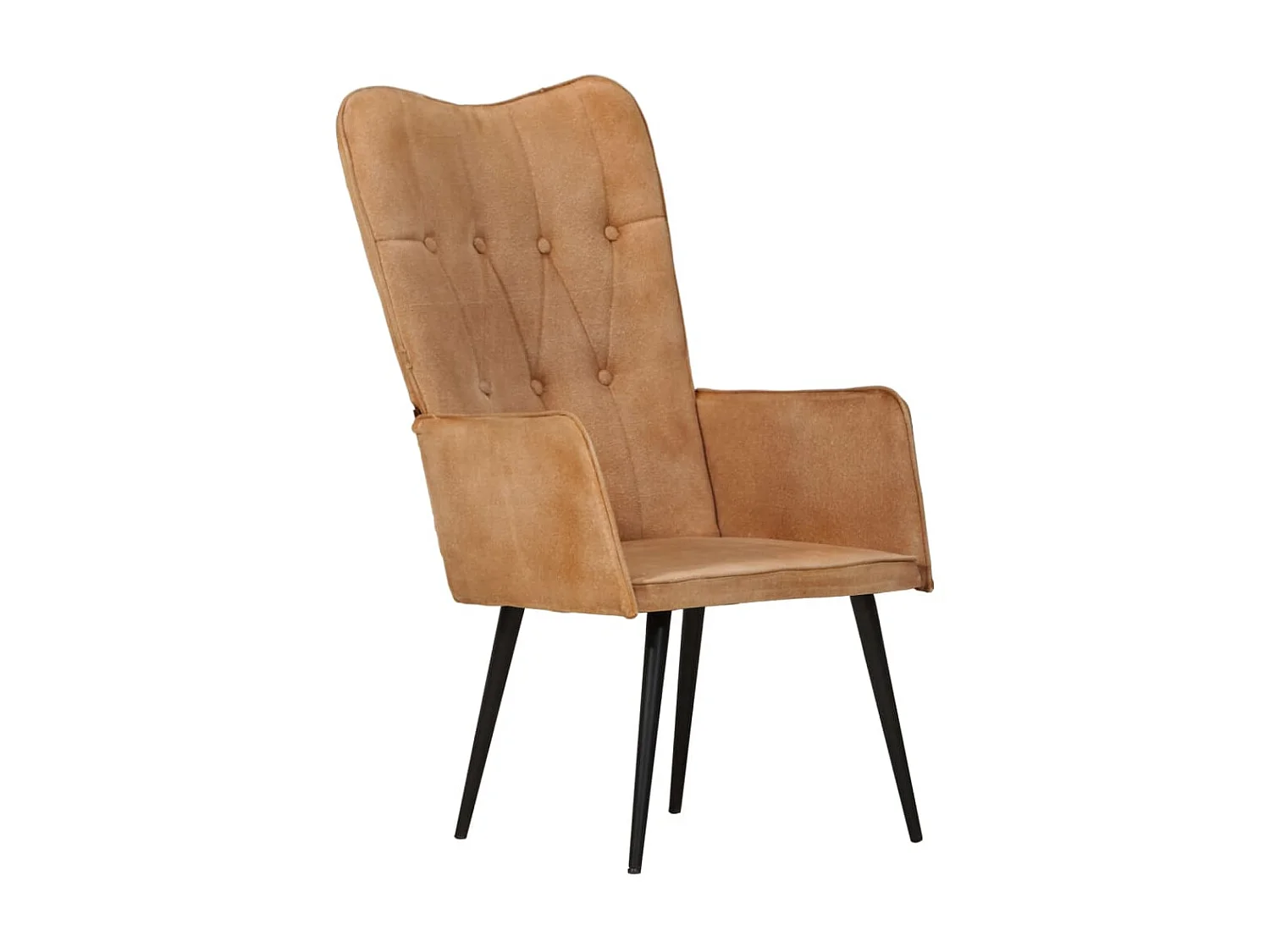 Chaise à oreilles Marron Toile