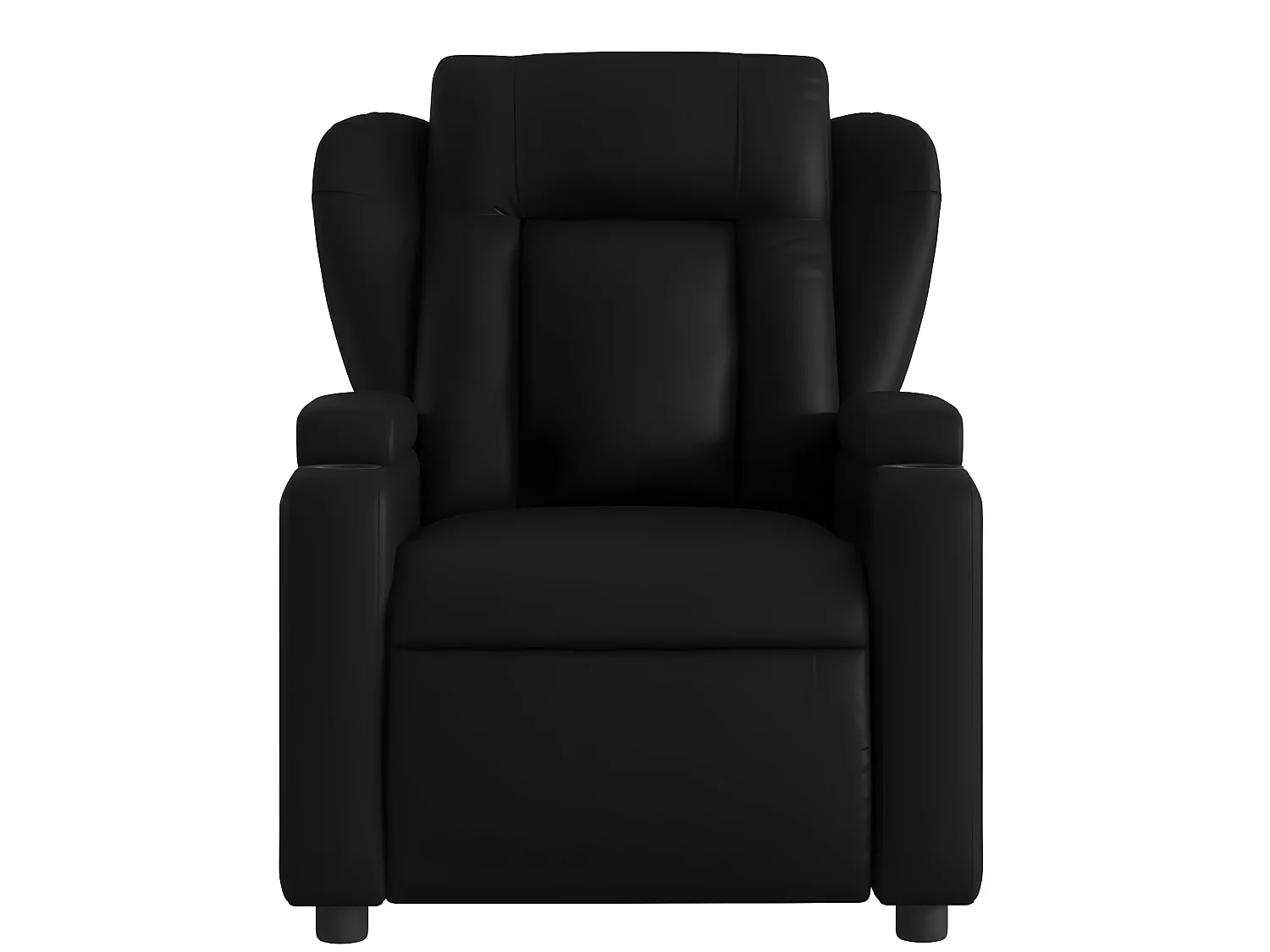 Fauteuil de massage inclinable Noir Similicuir