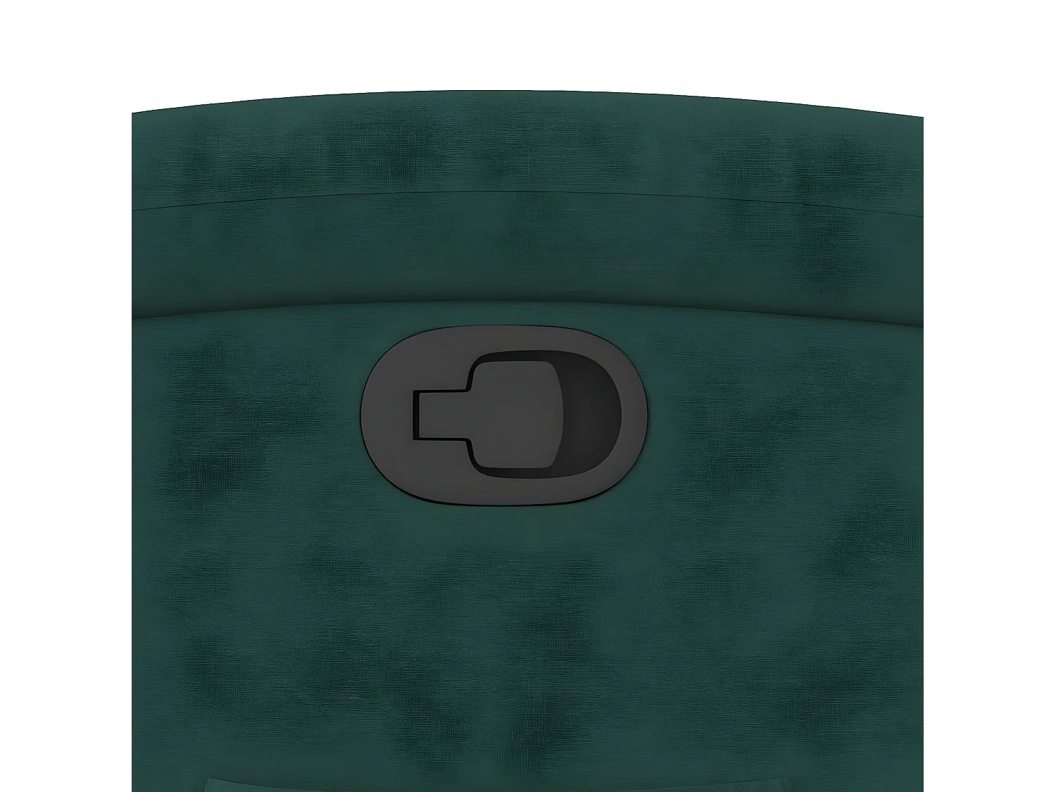 Sillón reclinable de tela verde oscuro