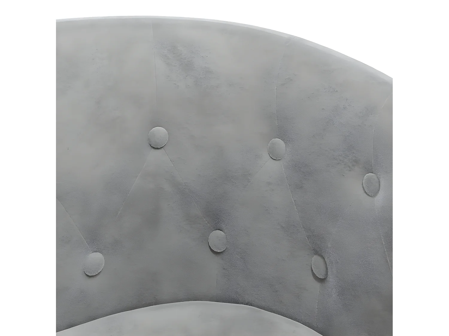 Fauteuil cabriolet avec repose-pied gris clair velours