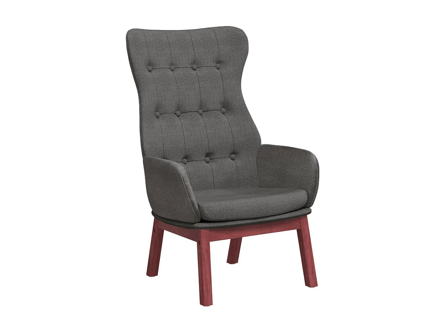 Chaise de relaxation Gris foncé Tissu