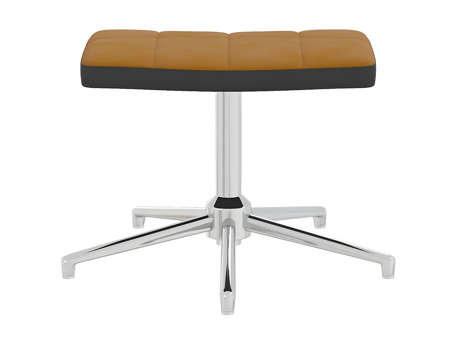 Ontspanningsstoel met voetensteun Bruin Fluweel en PVC