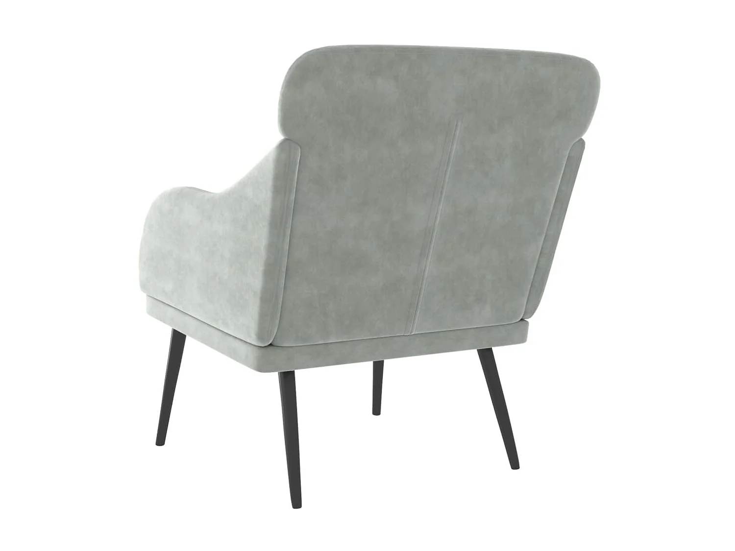 Fauteuil Gris clair 63x76x80 cm Velours