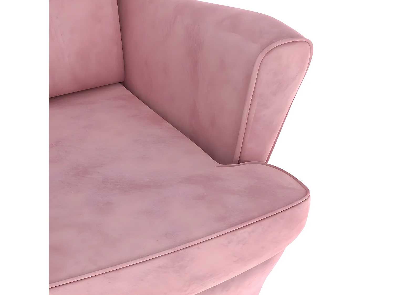 Fauteuil rose velours