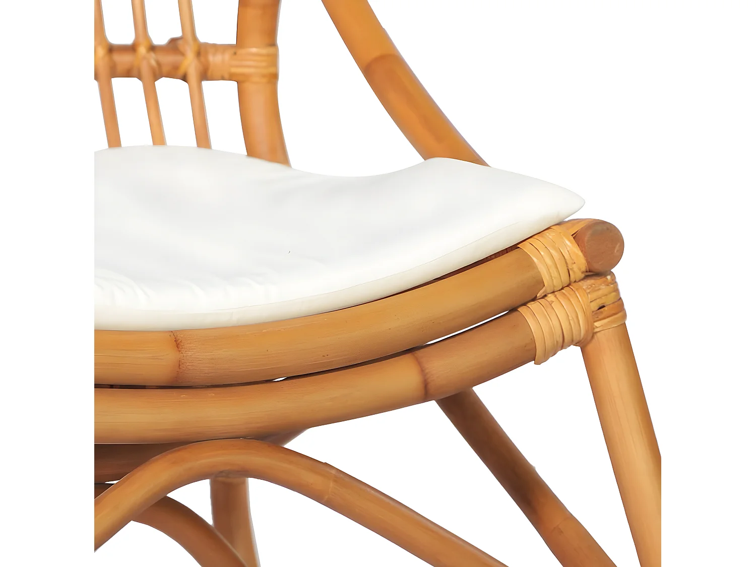 Chaise en rotin Marron clair Lin