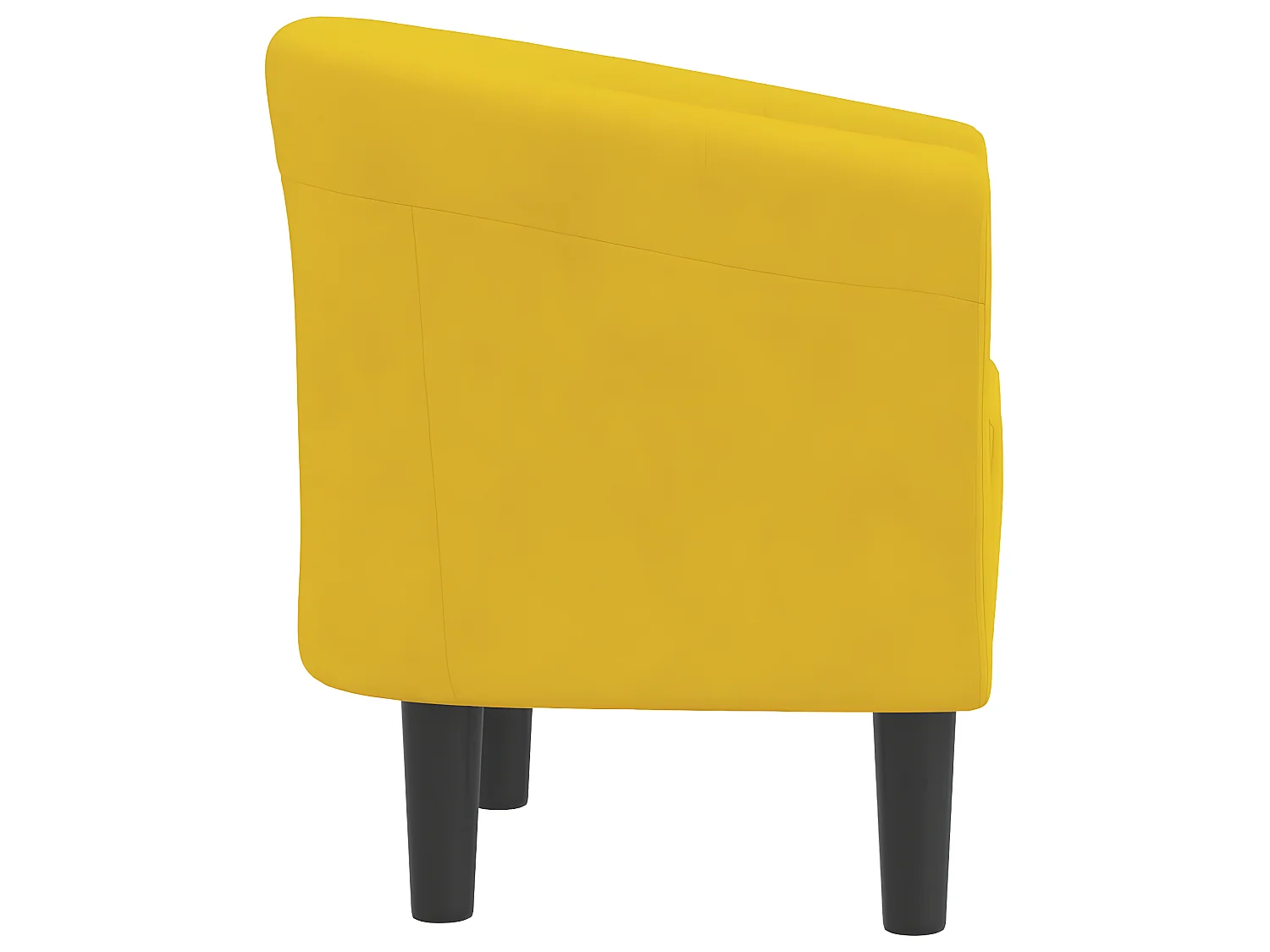 Poltrona trasformabile in velluto giallo