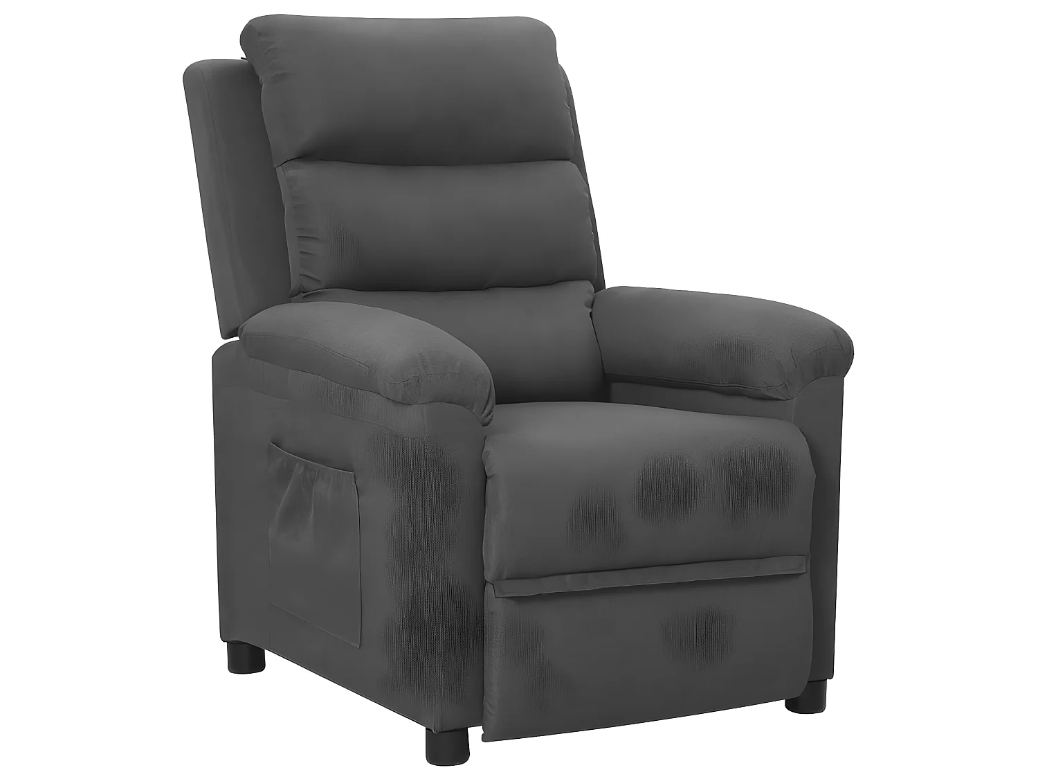Fauteuil inclinable Gris foncé Tissu