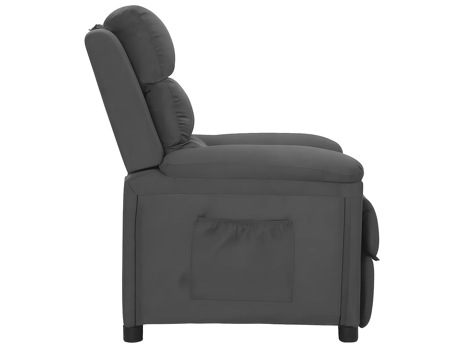 Fauteuil inclinable Gris foncé Tissu