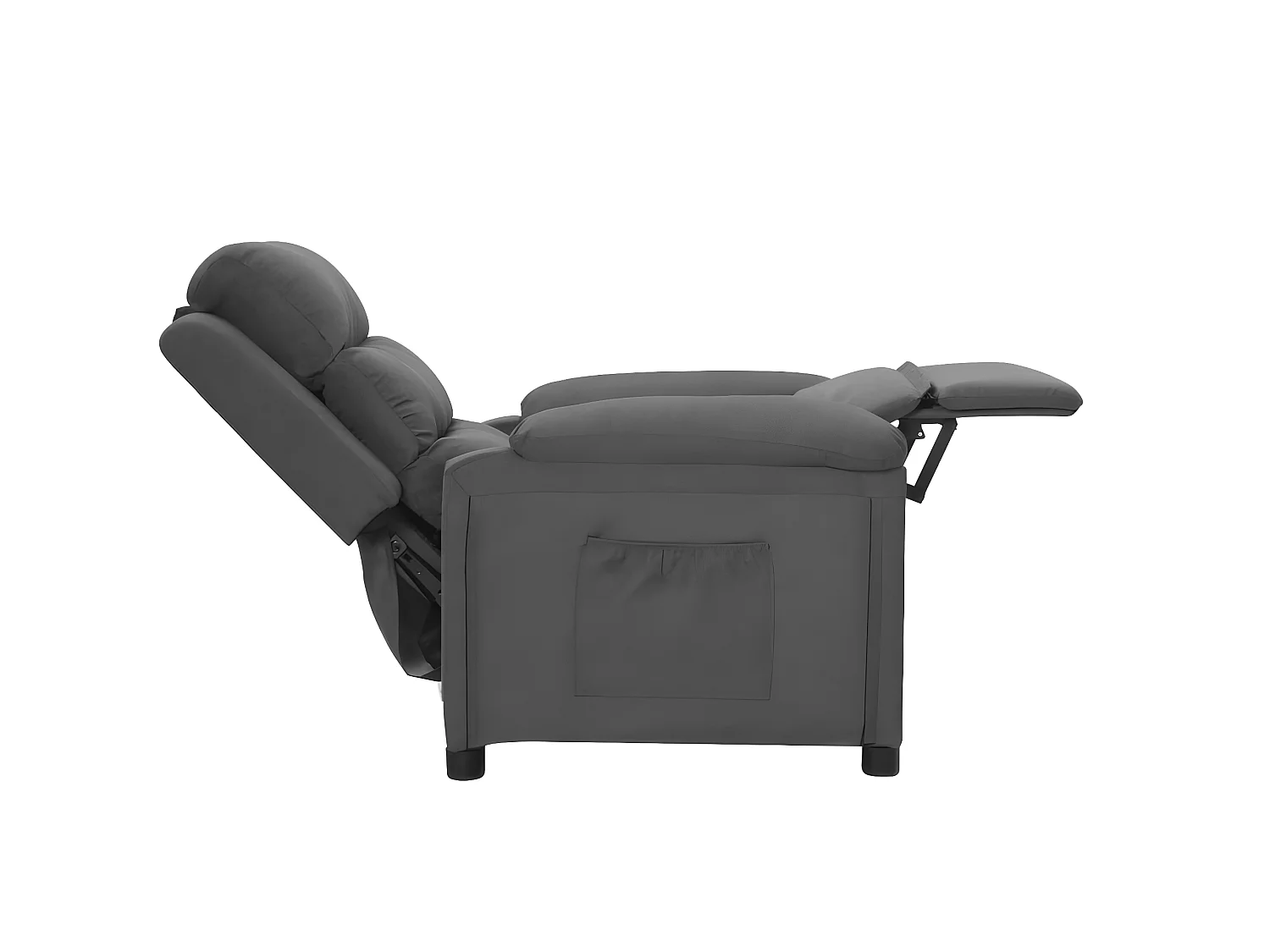 Fauteuil inclinable Gris foncé Tissu