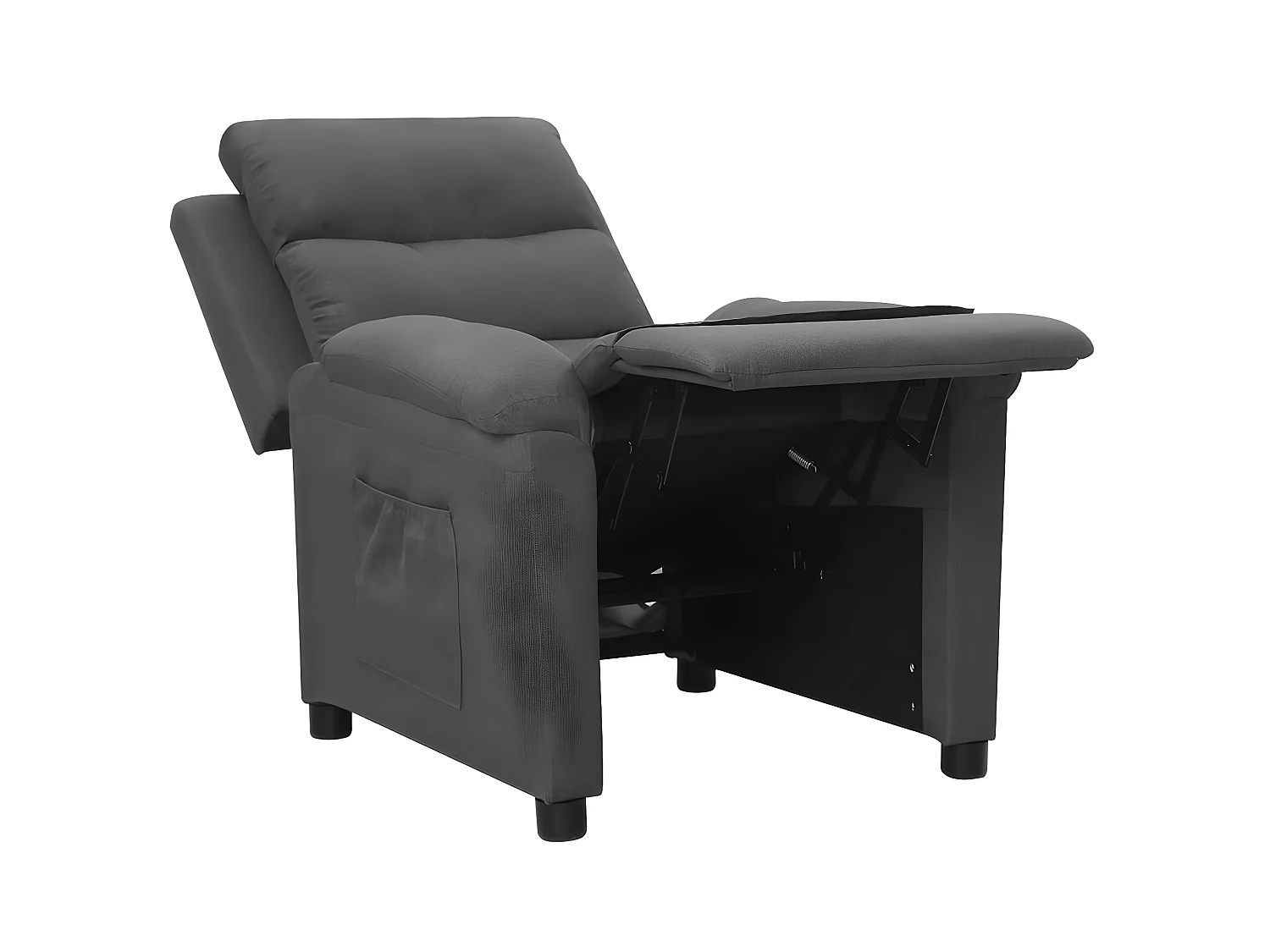 Fauteuil inclinable Gris foncé Tissu