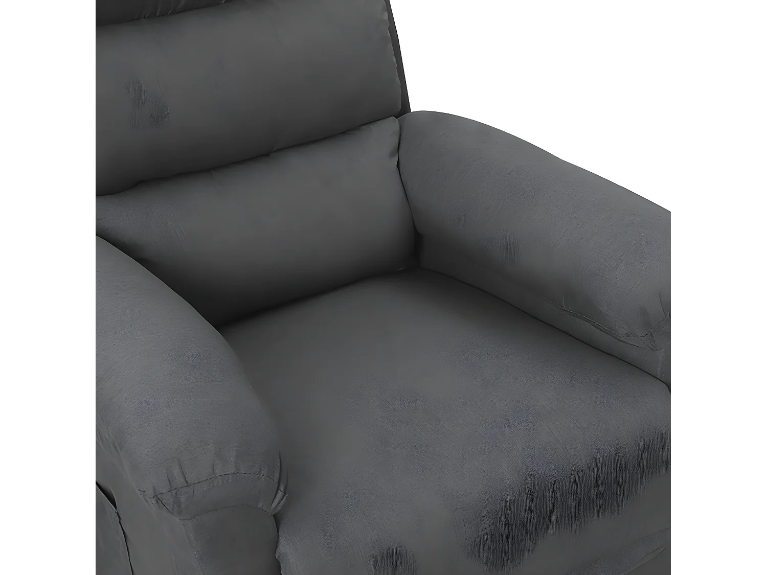Fauteuil inclinable Gris foncé Tissu