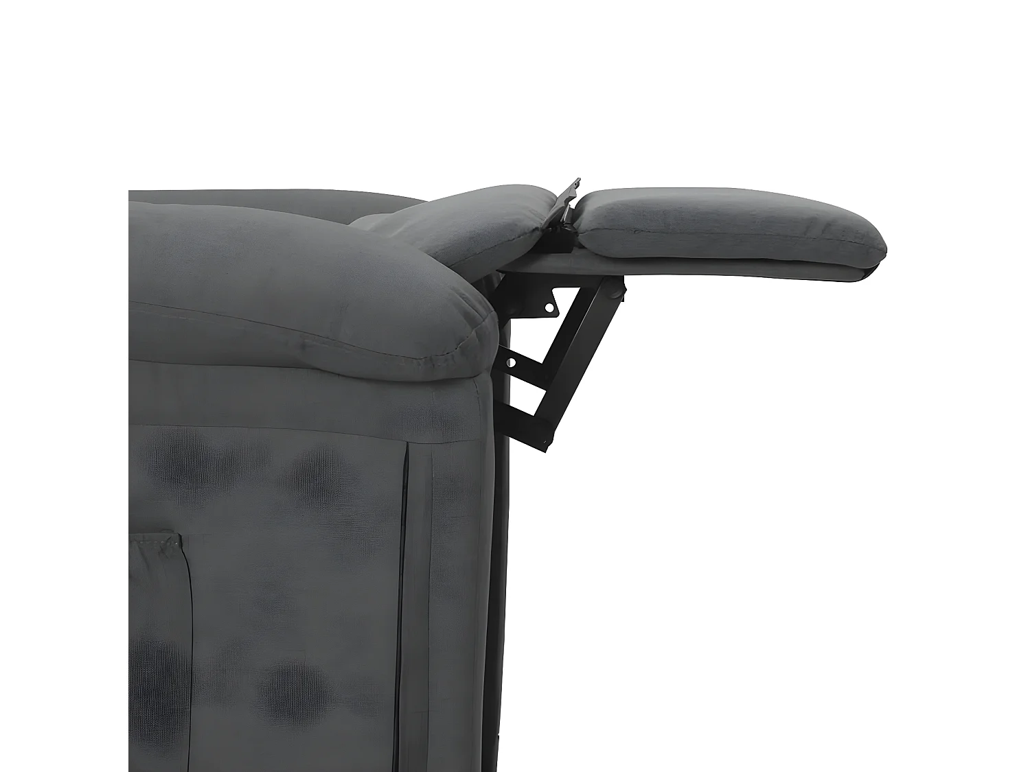 Fauteuil inclinable Gris foncé Tissu