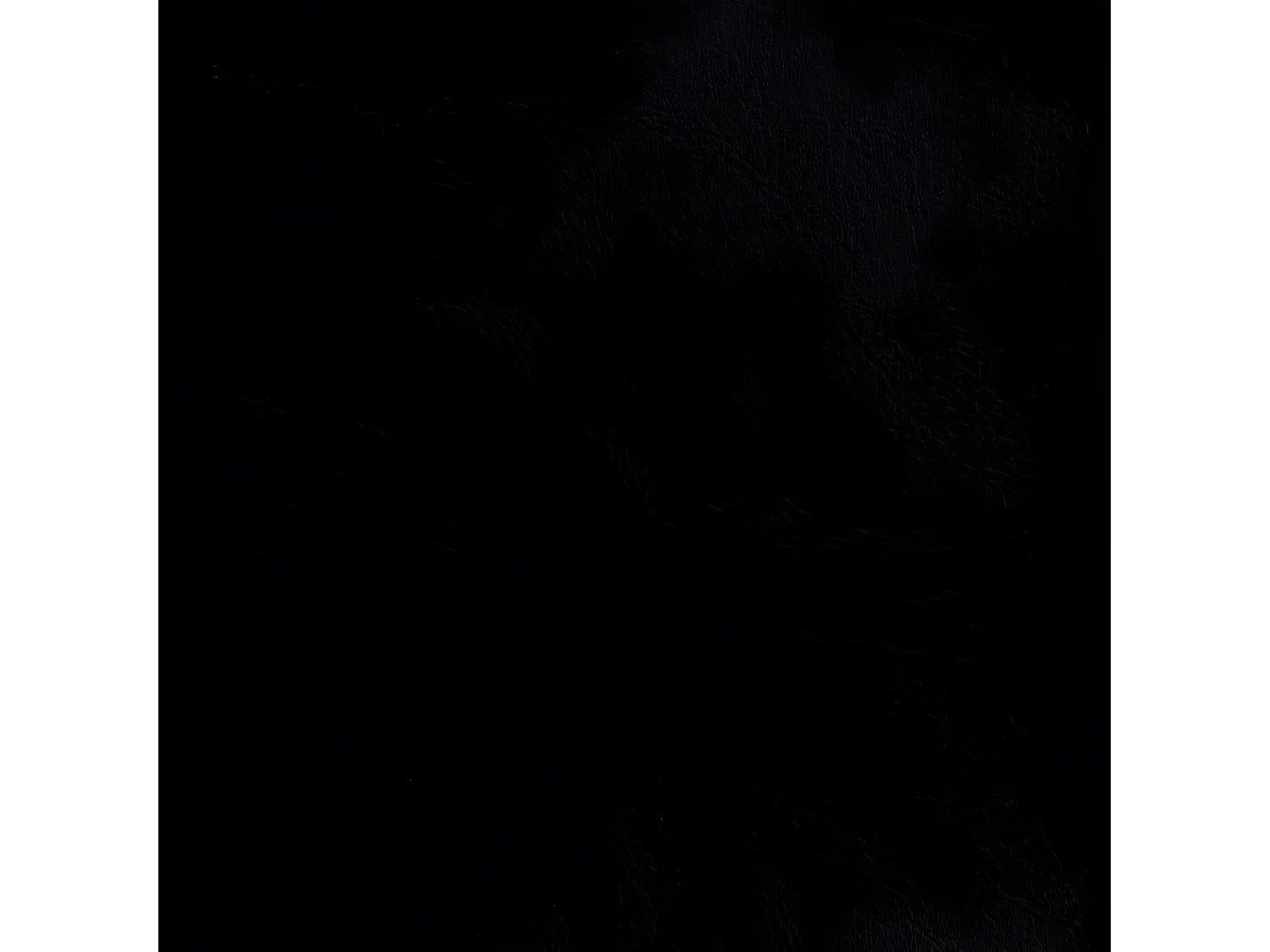 Fauteuil cabriolet avec repose-pied noir similicuir