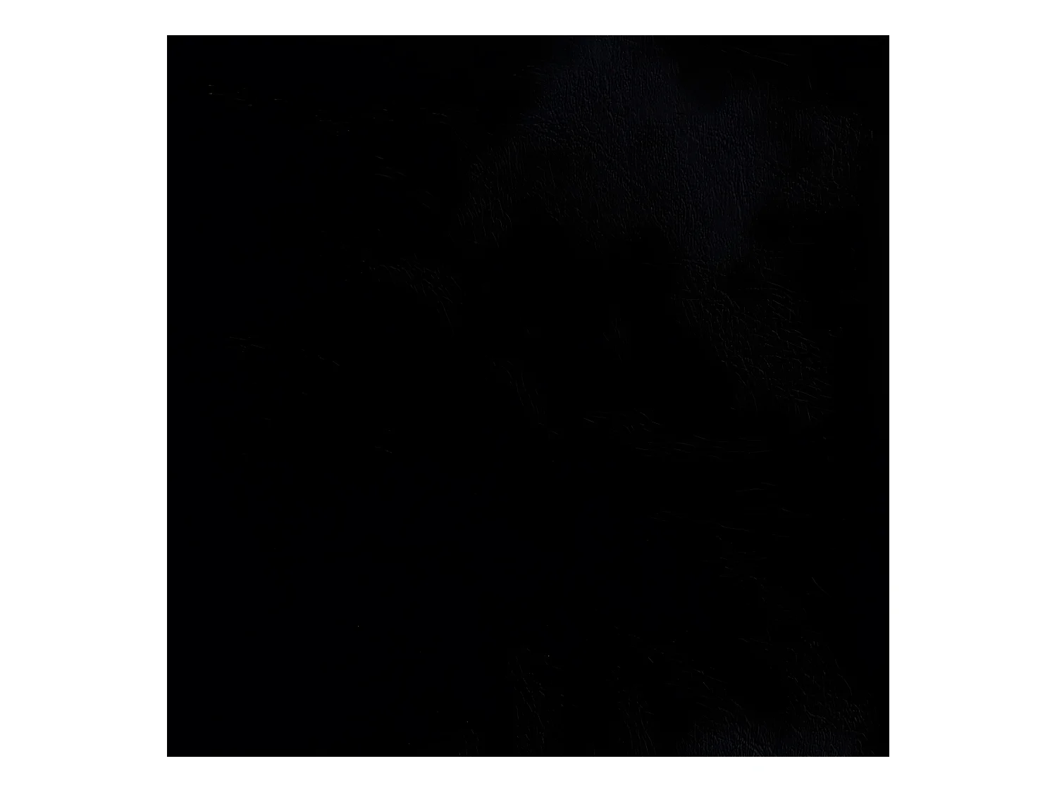 Fauteuil cabriolet noir similicuir