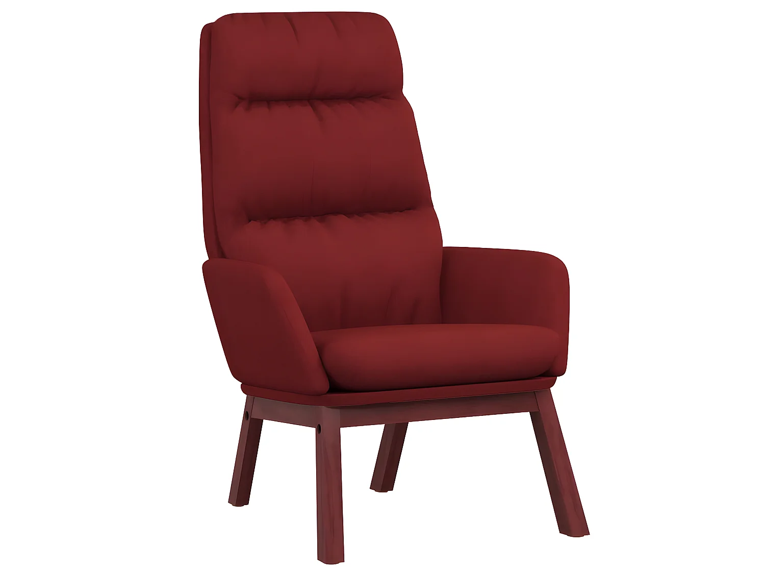 Chaise de relaxation Rouge bordeaux Tissu