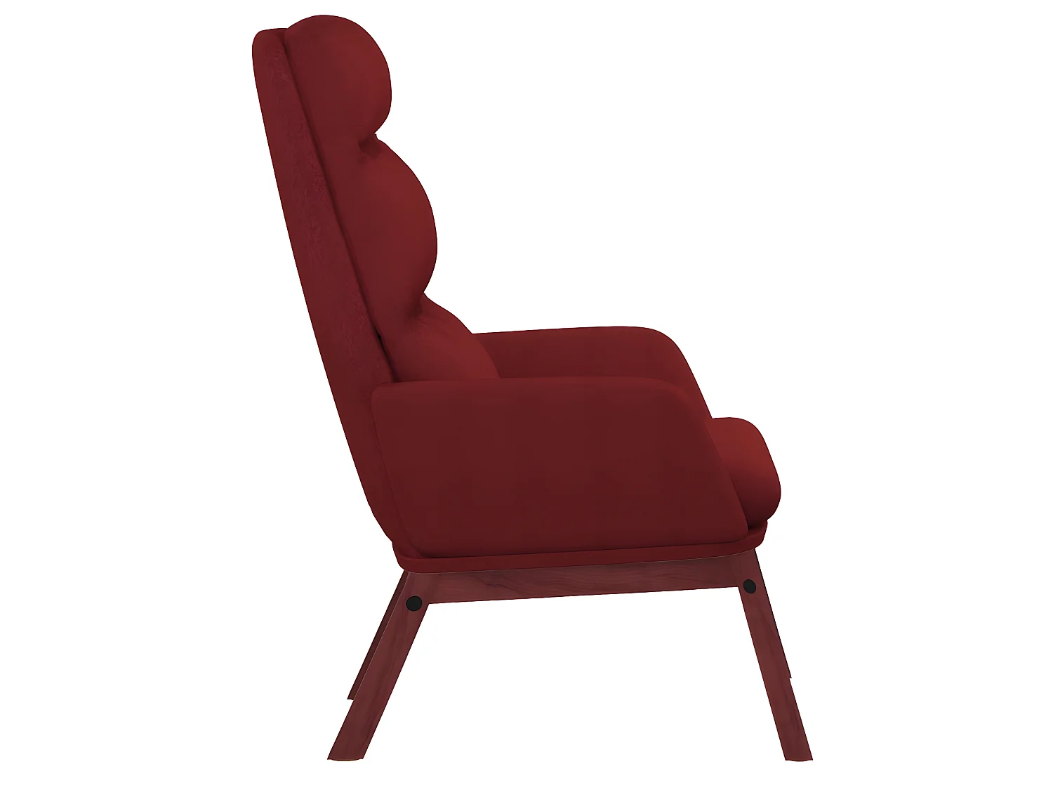 Chaise de relaxation Rouge bordeaux Tissu