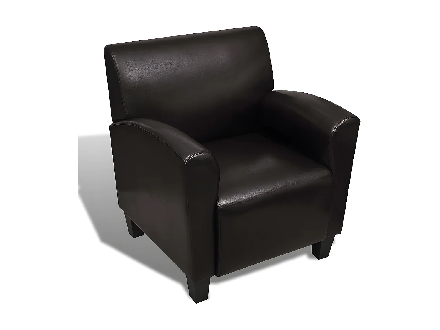 Chaise de canapé Marron foncé Similicuir