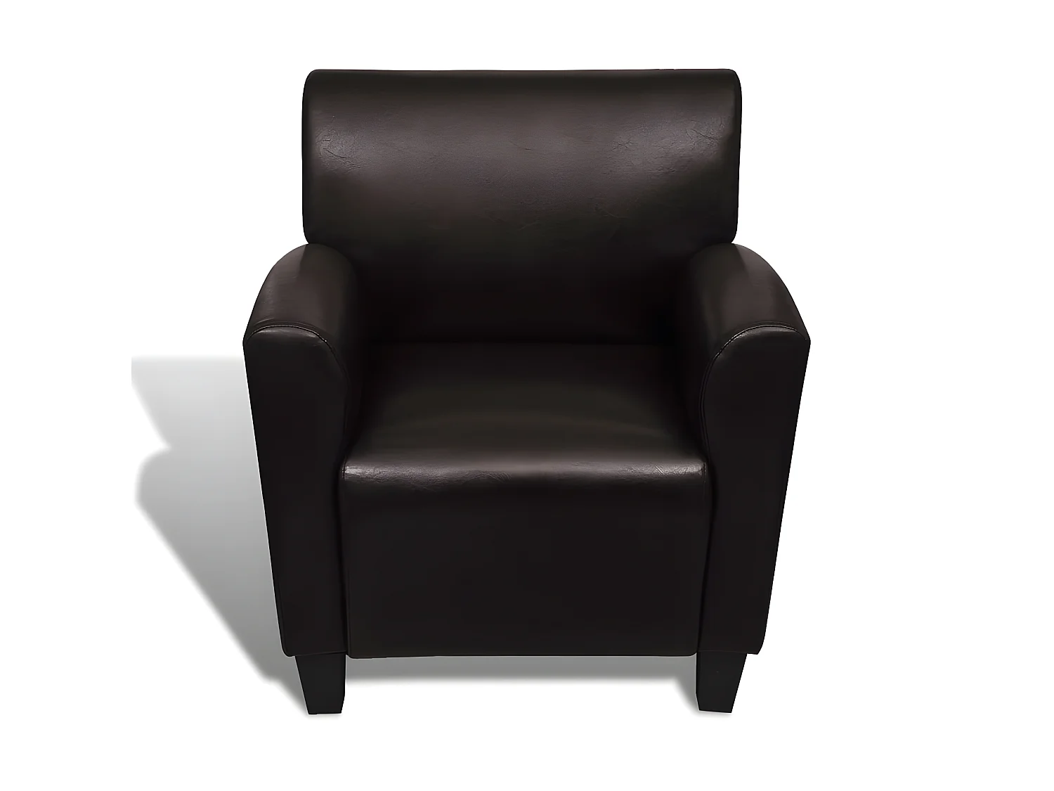 Chaise de canapé Marron foncé Similicuir