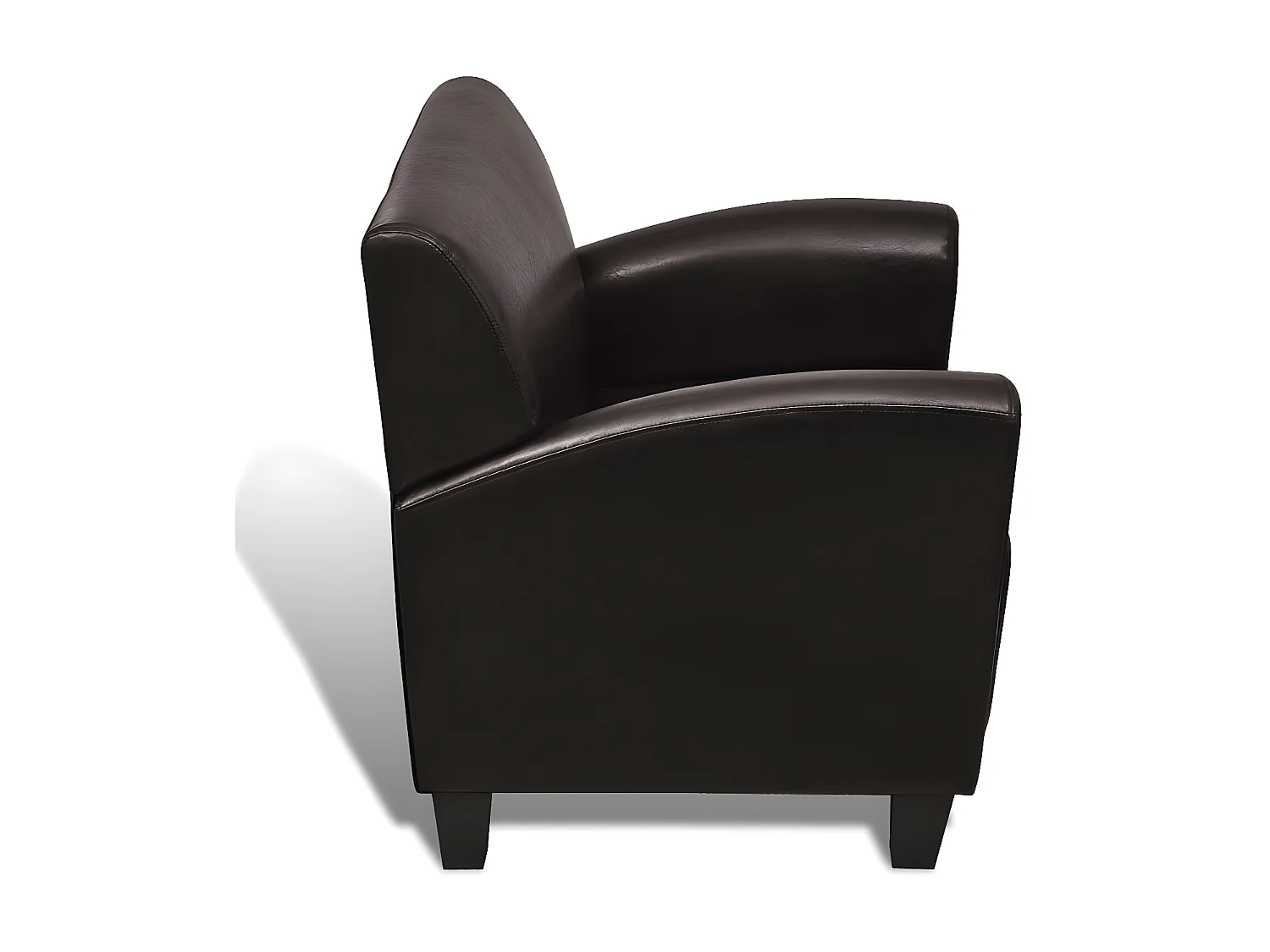 Chaise de canapé Marron foncé Similicuir