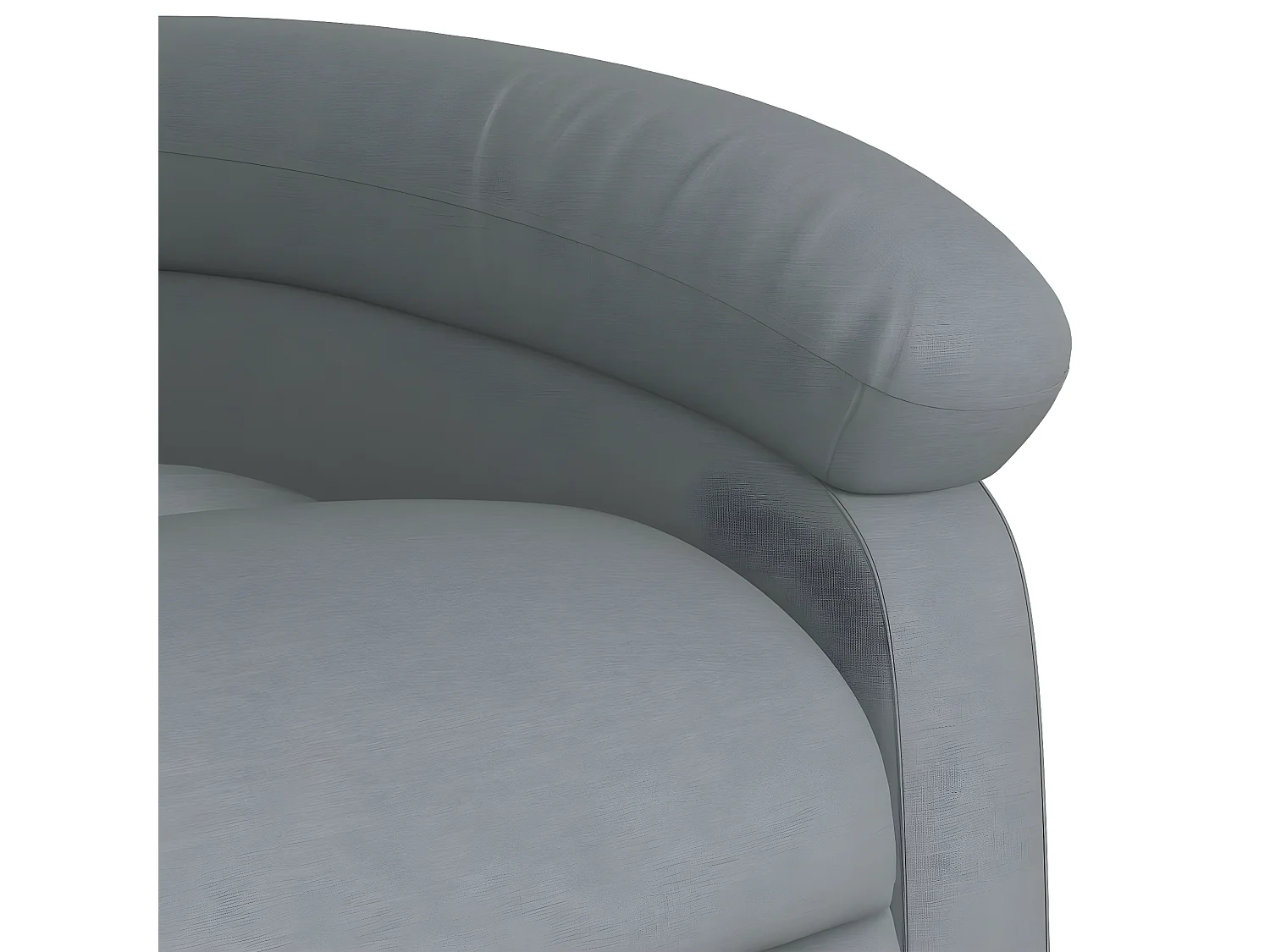 Sillón de masaje reclinable Tela gris claro