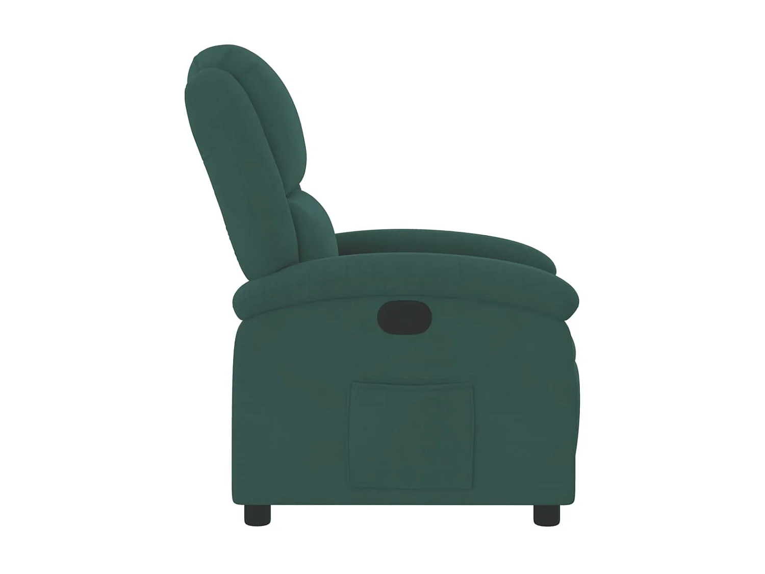 Fauteuil inclinable vert foncé velours