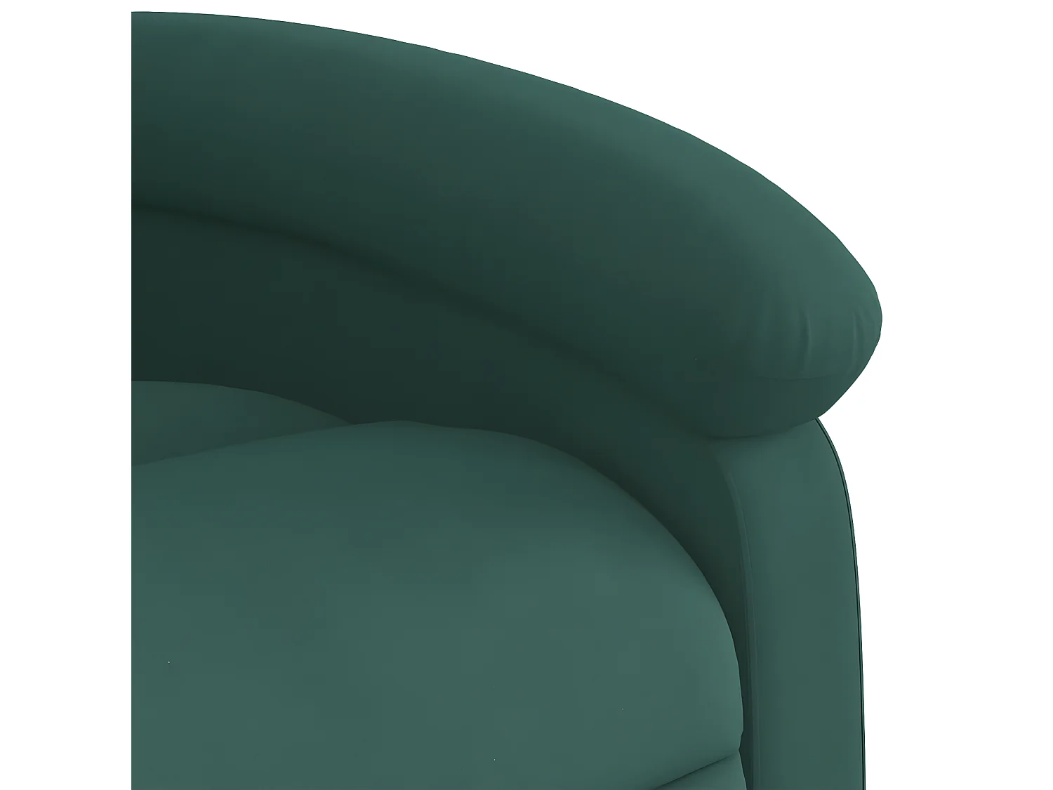 Fauteuil inclinable vert foncé velours