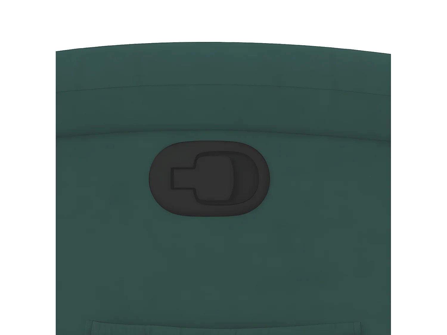 Poltrona reclinabile in velluto verde scuro