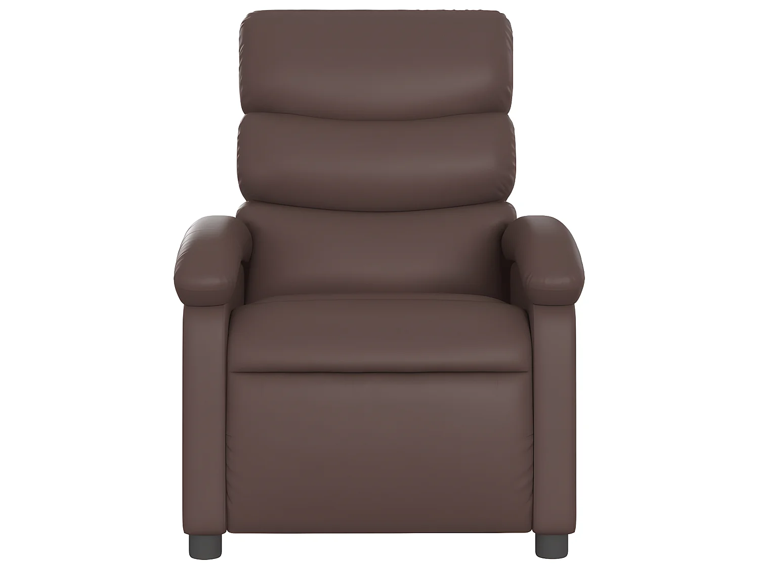 Fauteuil de massage inclinable Marron Similicuir