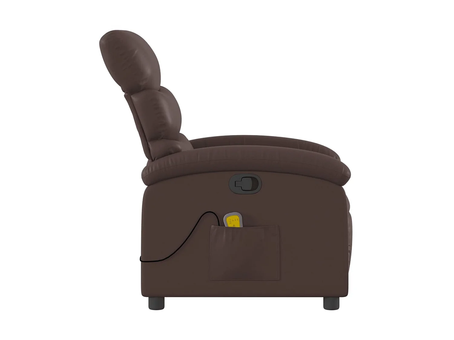Fauteuil de massage inclinable Marron Similicuir