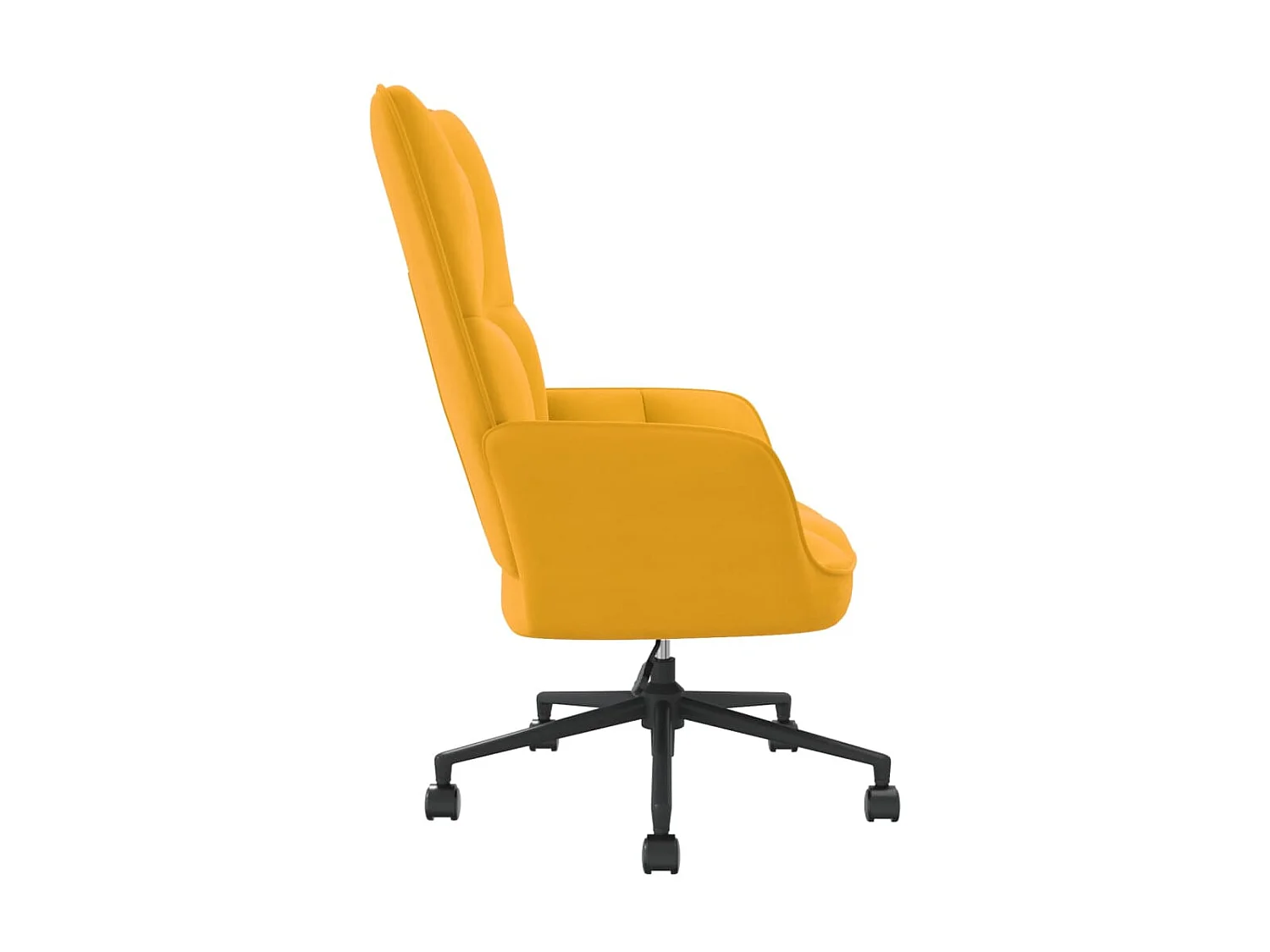 Sillón de relajación Terciopelo amarillo mostaza