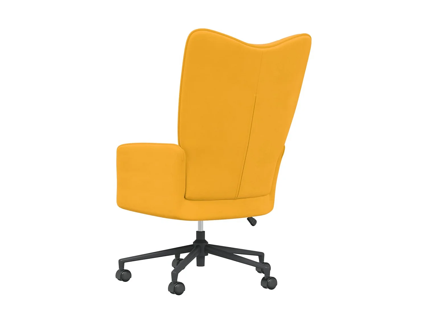 Chaise de relaxation Jaune moutarde Velours