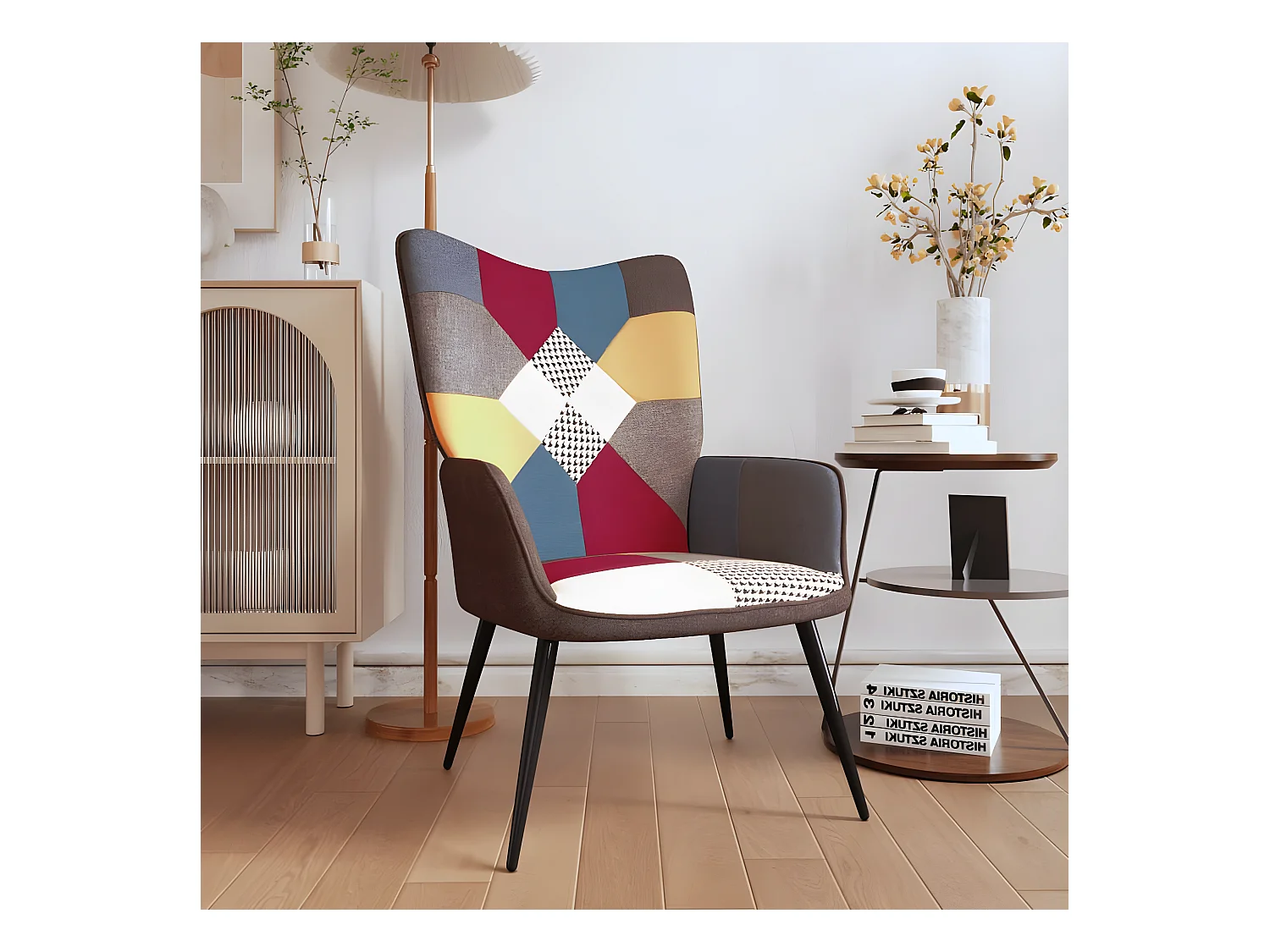 Chaise de relaxation Patchwork Tissu