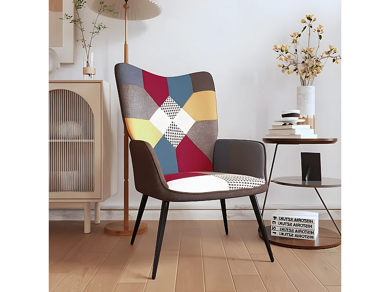 Ontspanningsstoel Patchwork Stof