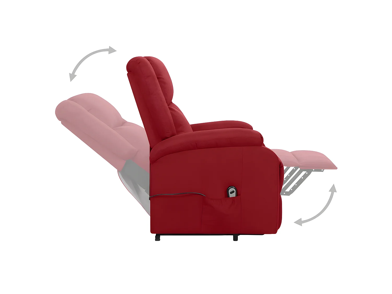 Poltroncina Tessuto rosso bordeaux