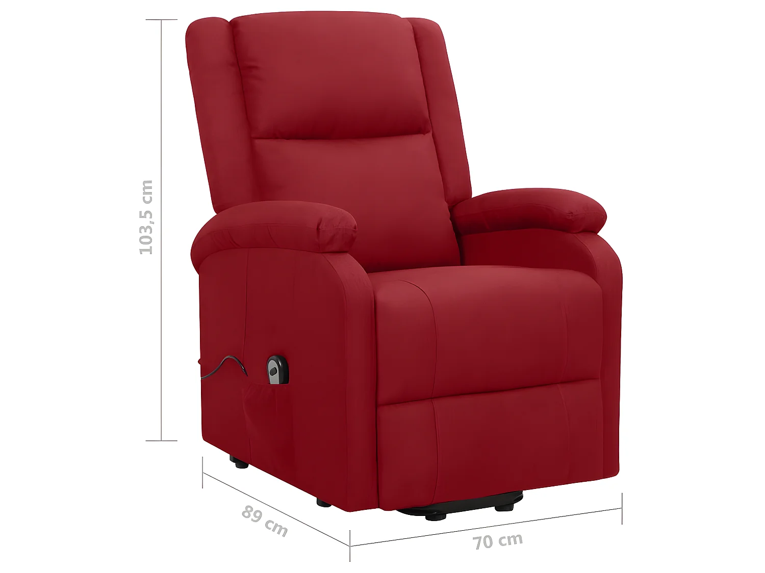 Poltroncina Tessuto rosso bordeaux