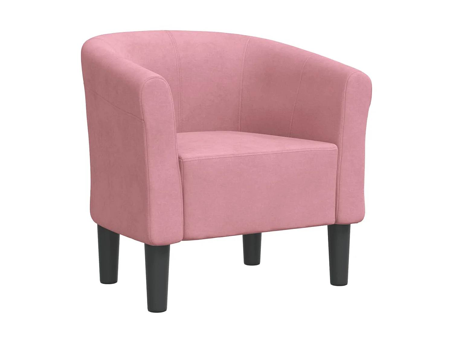 Poltrona conversível de veludo rosa