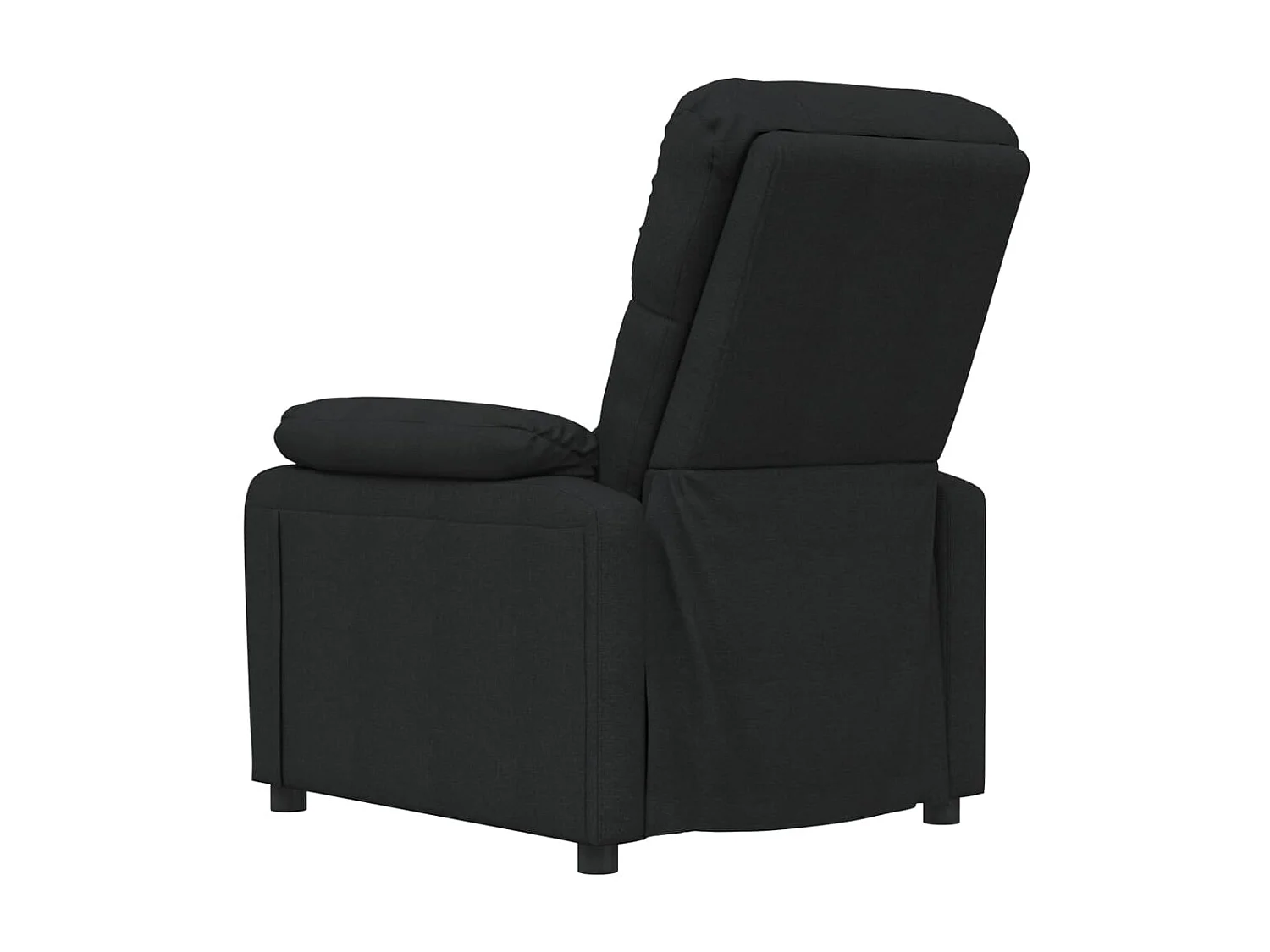 Poltrona reclinabile in tessuto nero