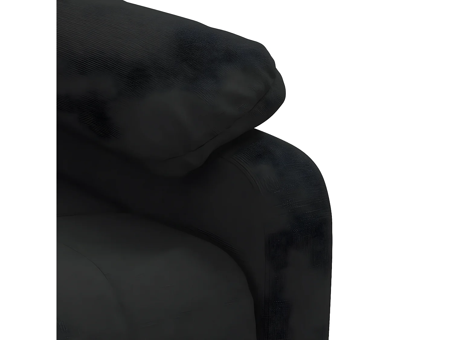 Poltrona reclinabile in tessuto nero