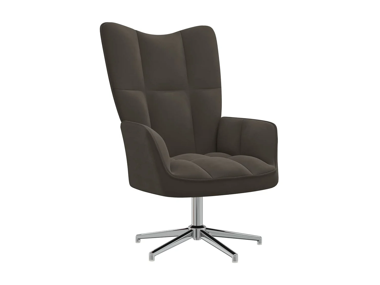 Sillón de relajación Terciopelo gris oscuro