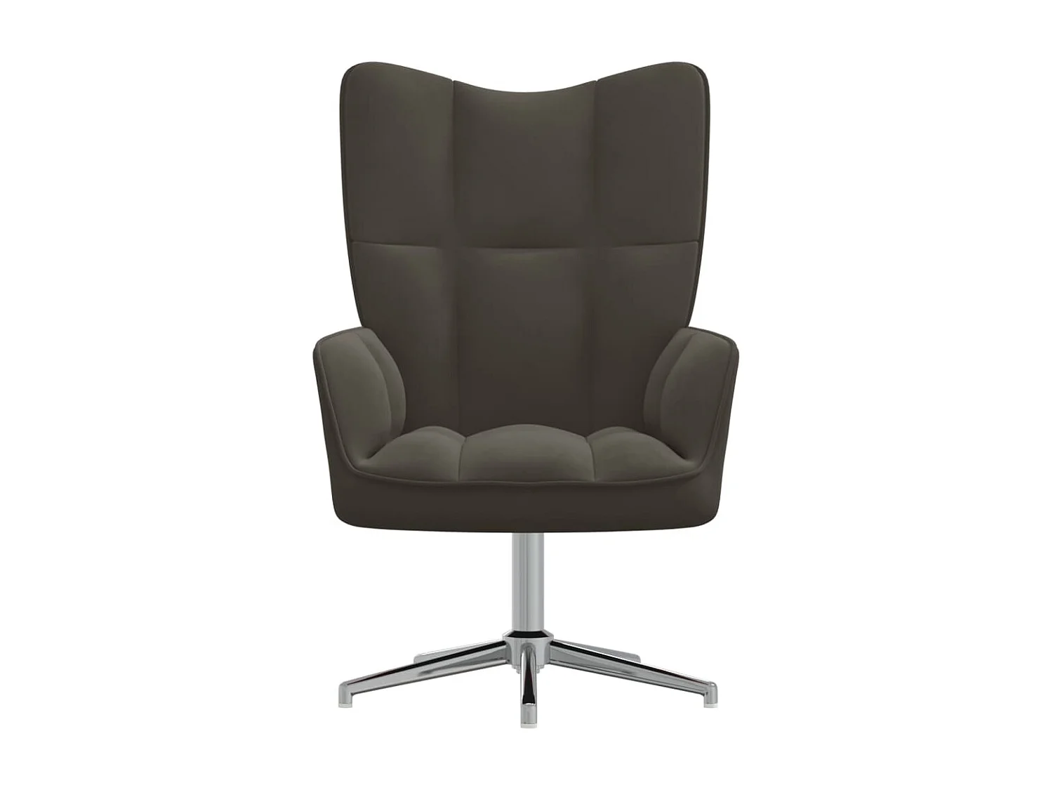 Sillón de relajación Terciopelo gris oscuro