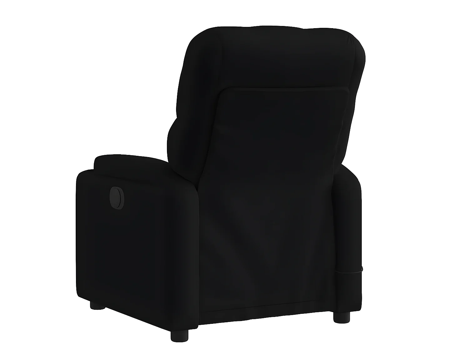 Fauteuil de massage inclinable Noir Tissu